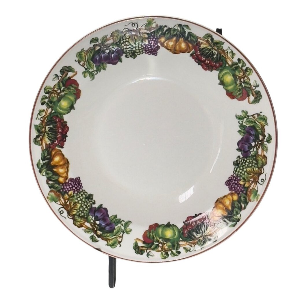 Kensington Garden Soup / Salad Bowl 8.25" Fruit Pattern